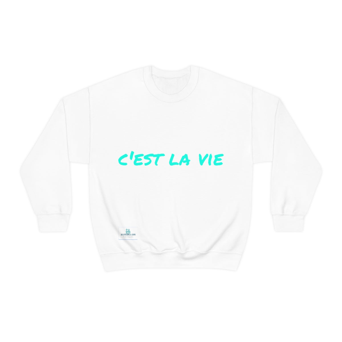 Salutations & Such Crewneck Sweatshirt-C'est La Vie