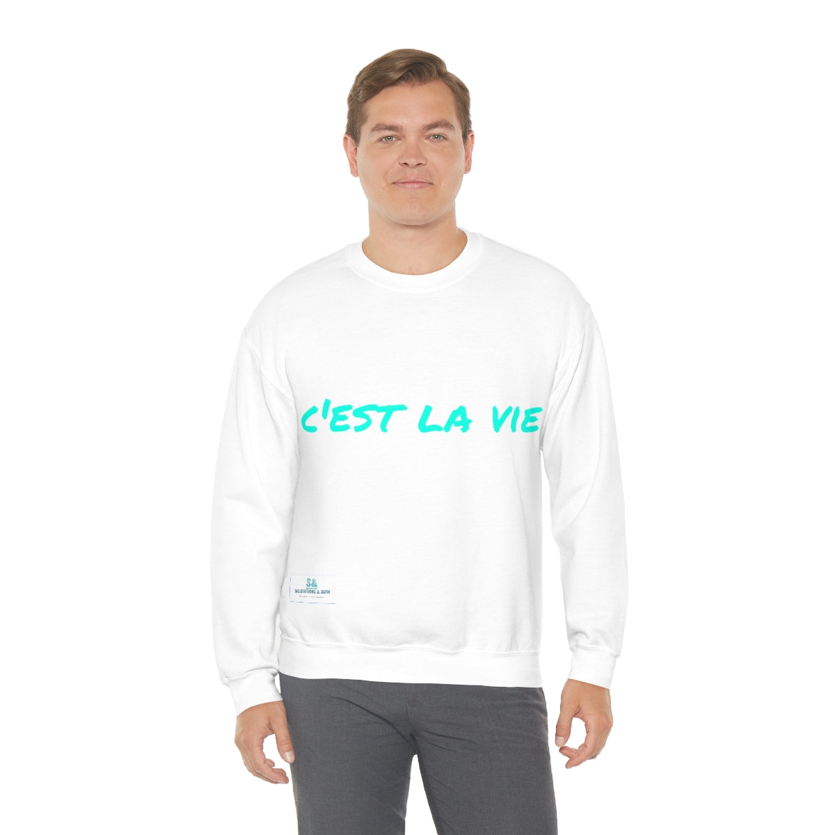 Salutations & Such Crewneck Sweatshirt-C'est La Vie