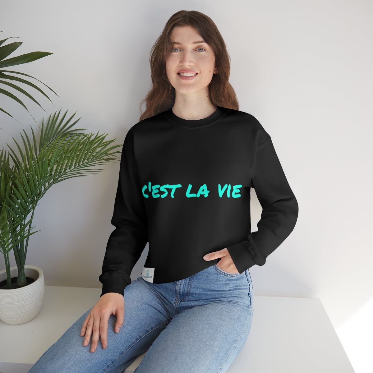 Salutations & Such Crewneck Sweatshirt-C'est La Vie