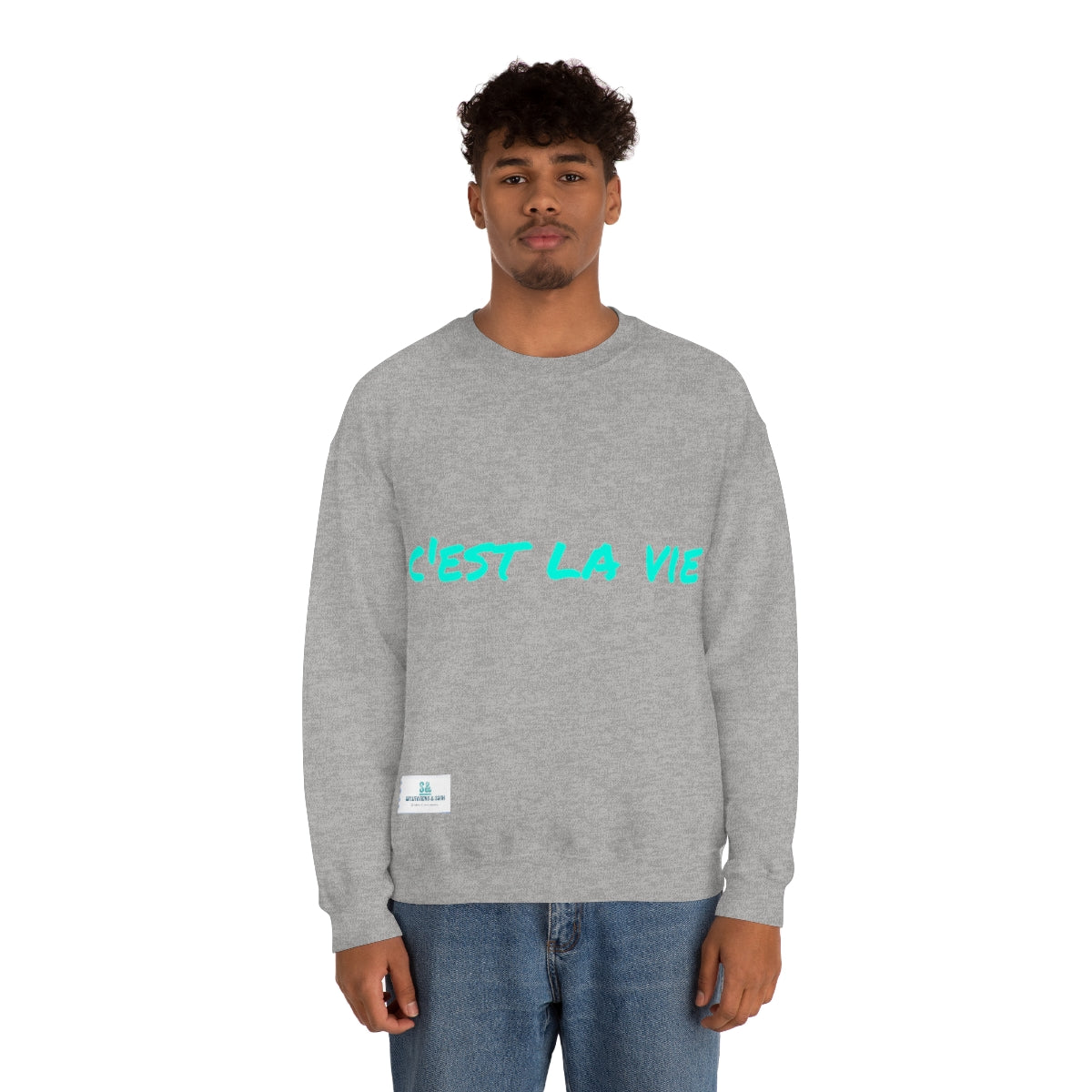 Salutations & Such Crewneck Sweatshirt-C'est La Vie