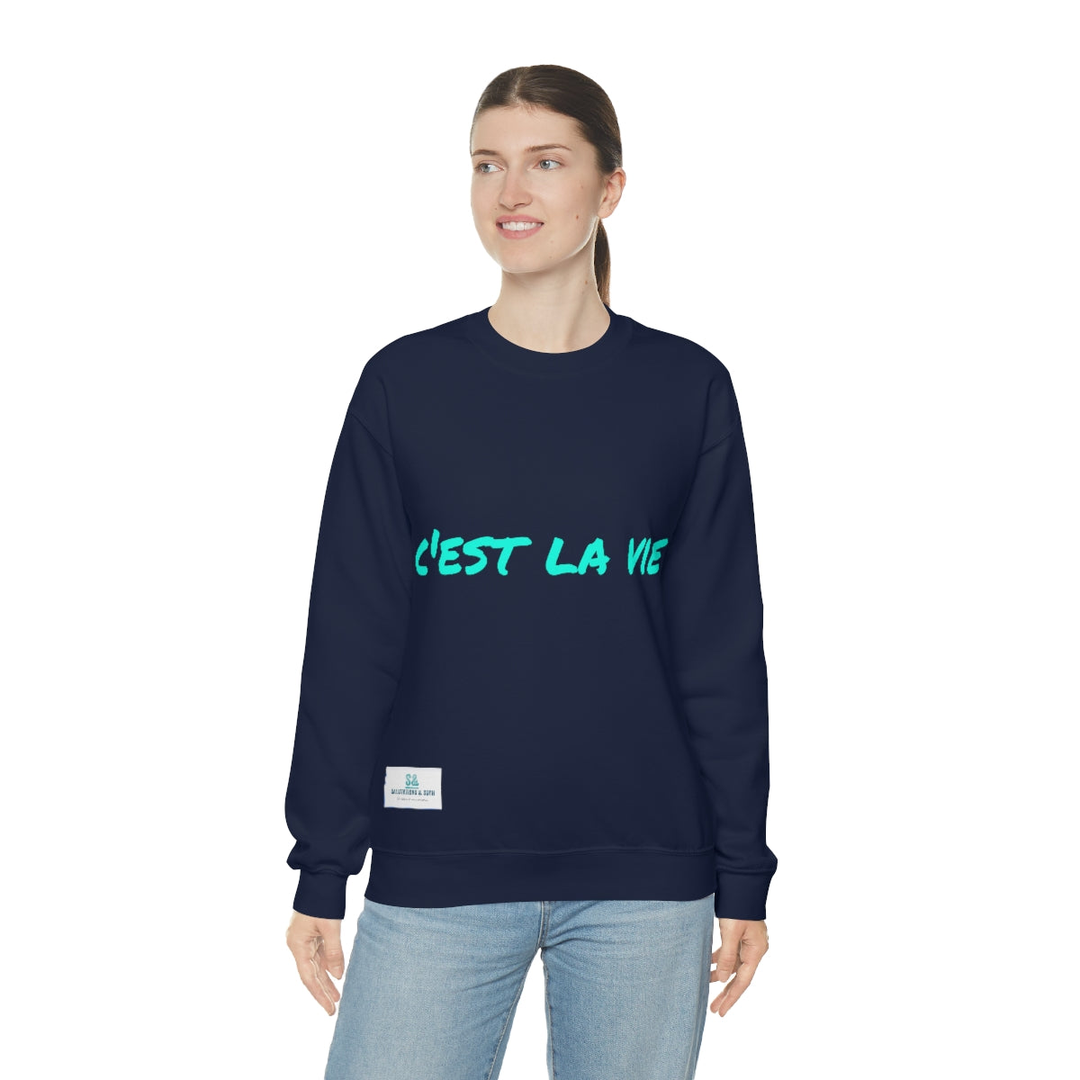Salutations & Such Crewneck Sweatshirt-C'est La Vie