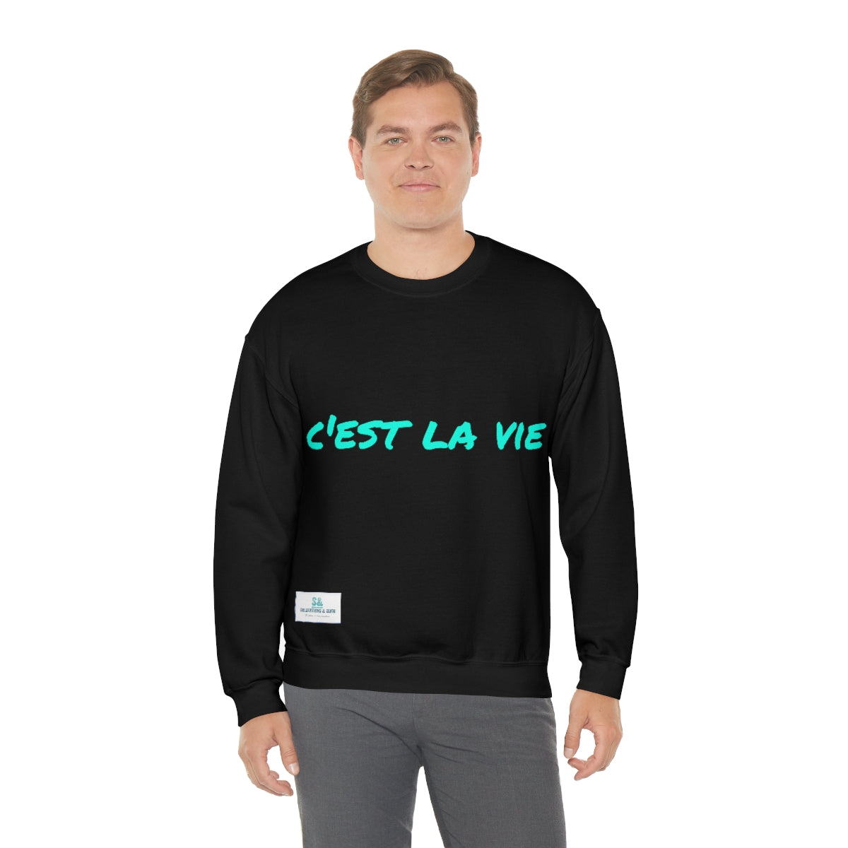 Salutations & Such Crewneck Sweatshirt-C'est La Vie