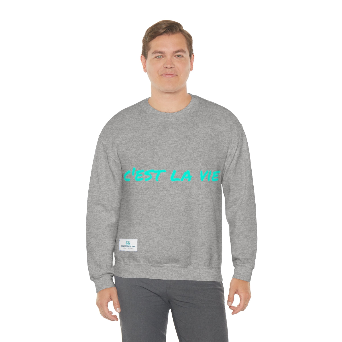 Salutations & Such Crewneck Sweatshirt-C'est La Vie