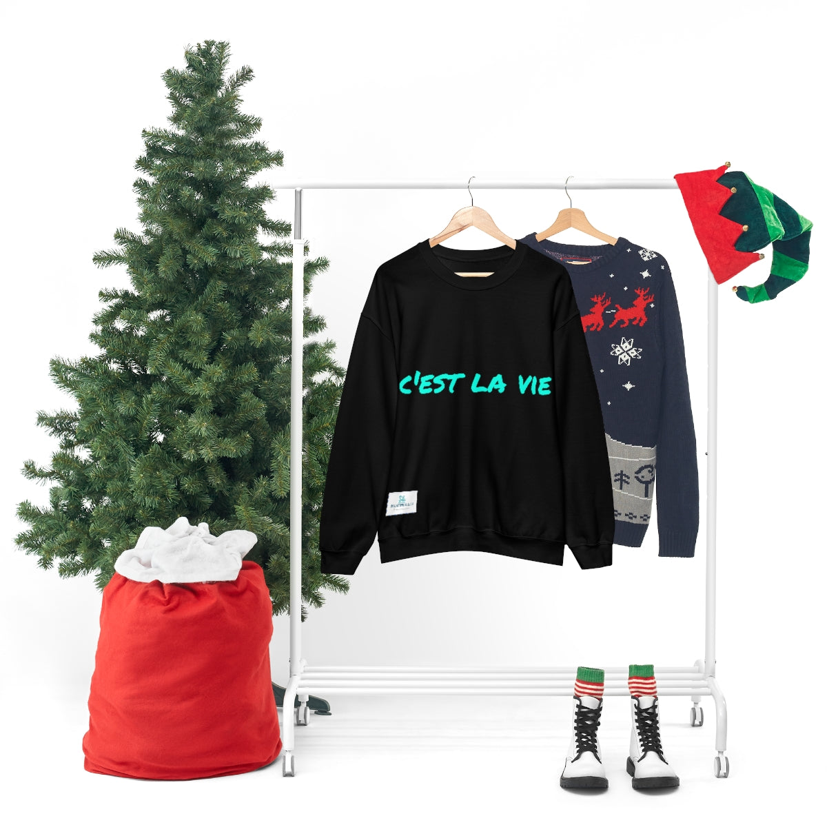Salutations & Such Crewneck Sweatshirt-C'est La Vie
