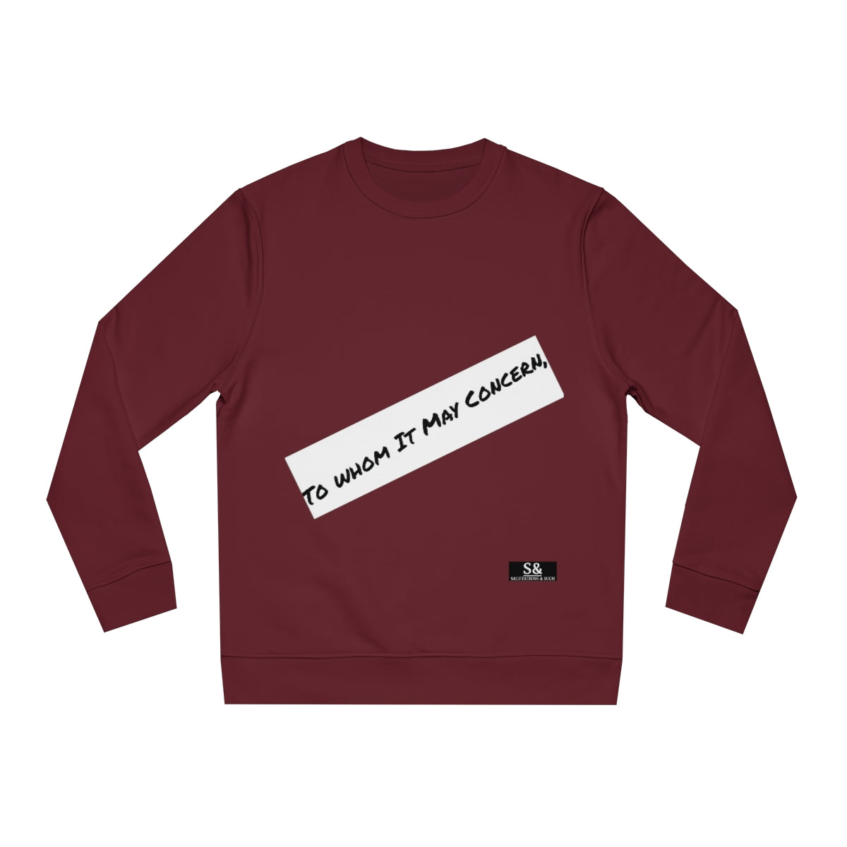 Signiature Salutations & Such Varsity Changer Sweatshirt