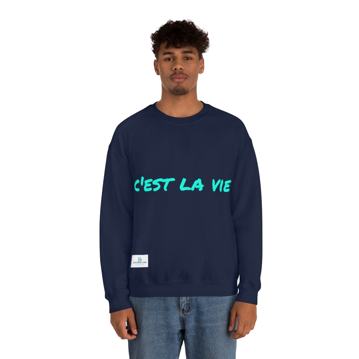Salutations & Such Crewneck Sweatshirt-C'est La Vie
