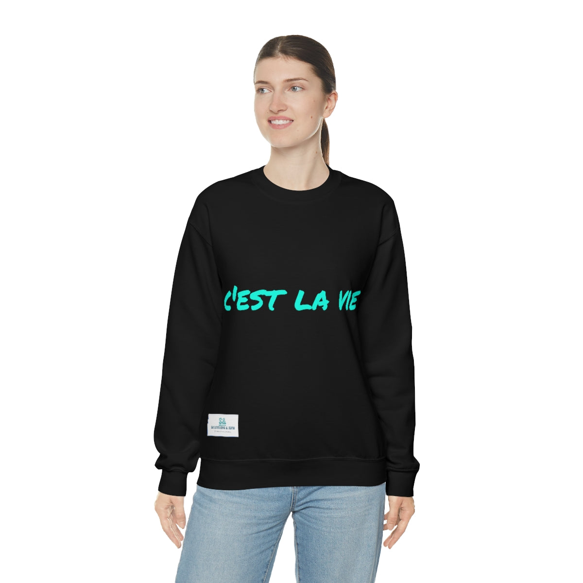 Salutations & Such Crewneck Sweatshirt-C'est La Vie
