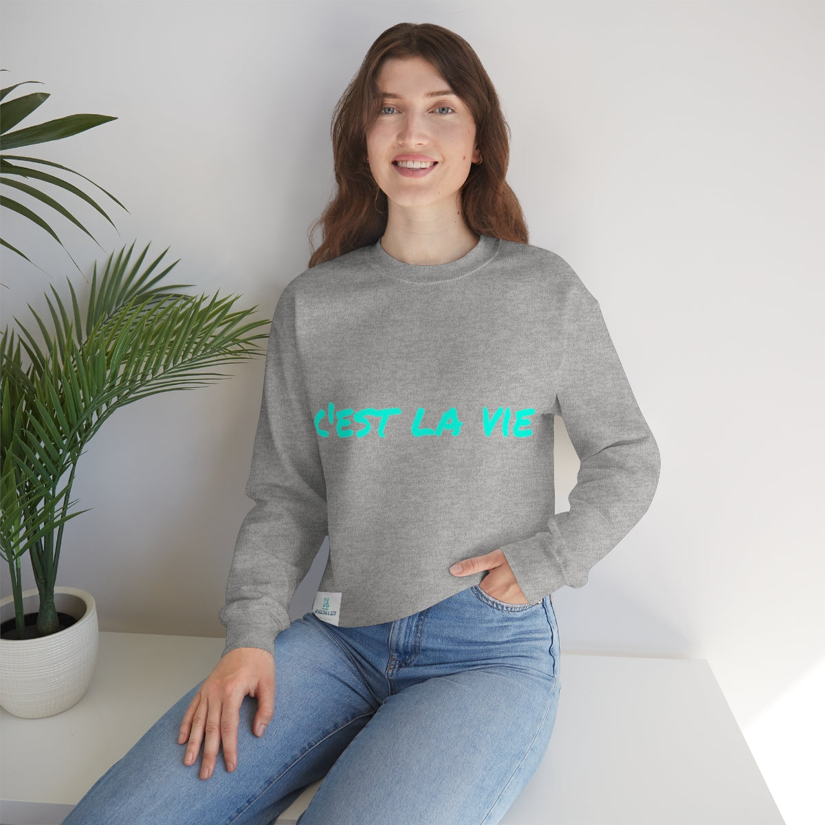 Salutations & Such Crewneck Sweatshirt-C'est La Vie