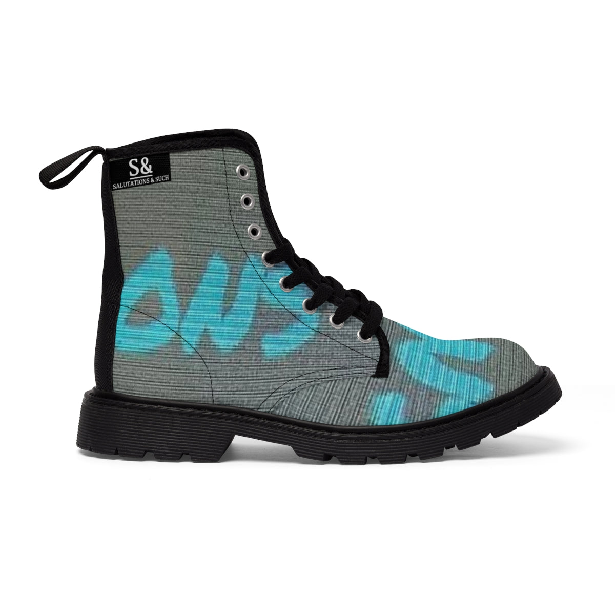 Salutations & Such Canvas Boot