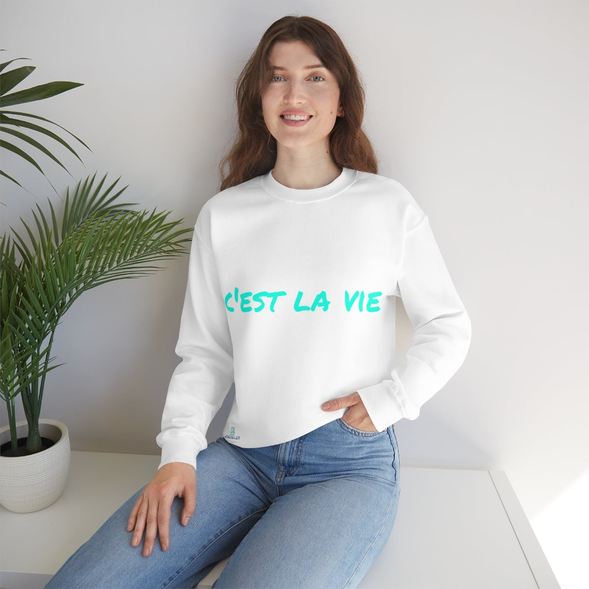 Salutations & Such Crewneck Sweatshirt-C'est La Vie