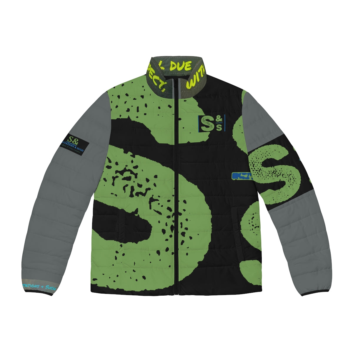 Salutations & Such Smoky Midnight Maurader Collection Puffer Jacket