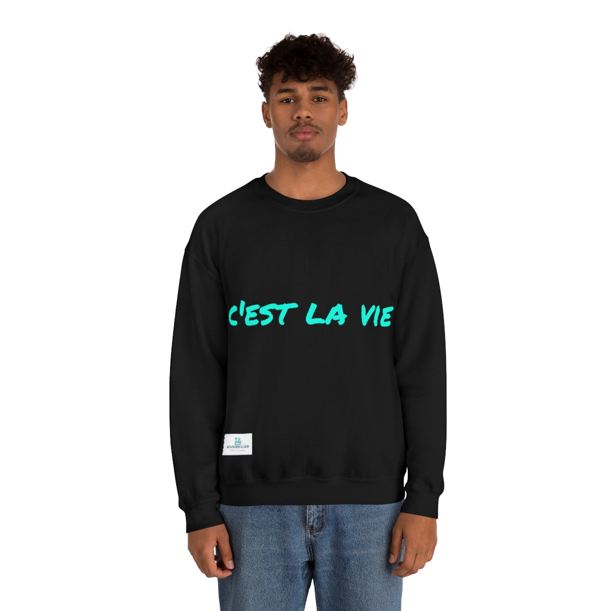 Salutations & Such Crewneck Sweatshirt-C'est La Vie