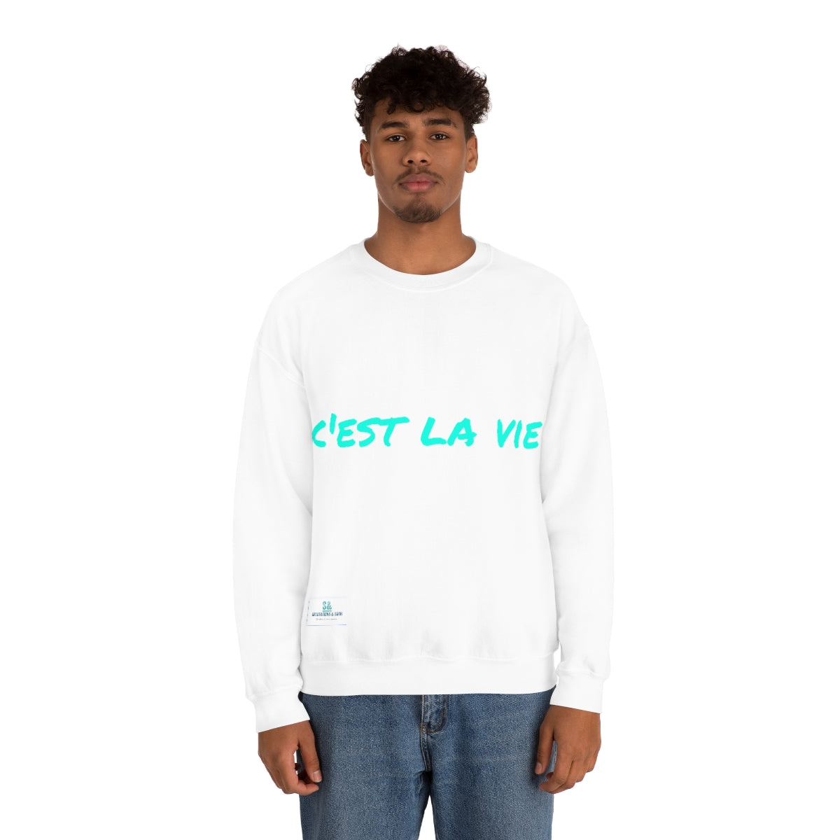 Salutations & Such Crewneck Sweatshirt-C'est La Vie