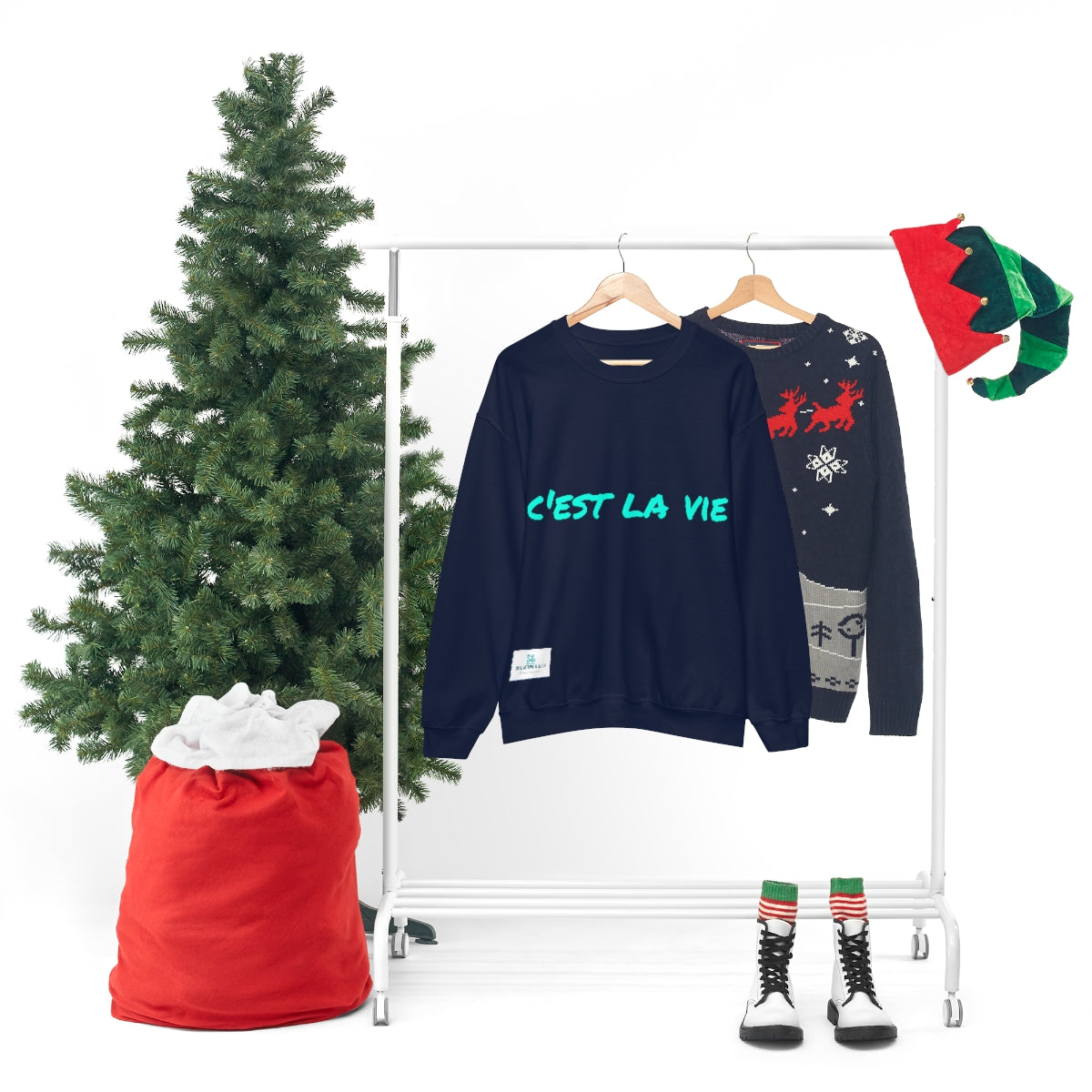 Salutations & Such Crewneck Sweatshirt-C'est La Vie