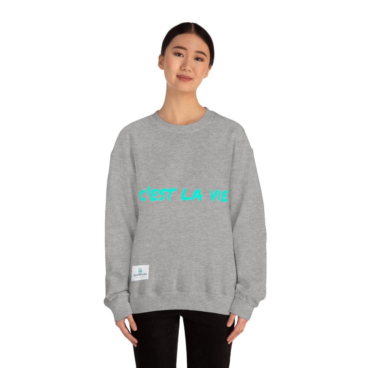 Salutations & Such Crewneck Sweatshirt-C'est La Vie