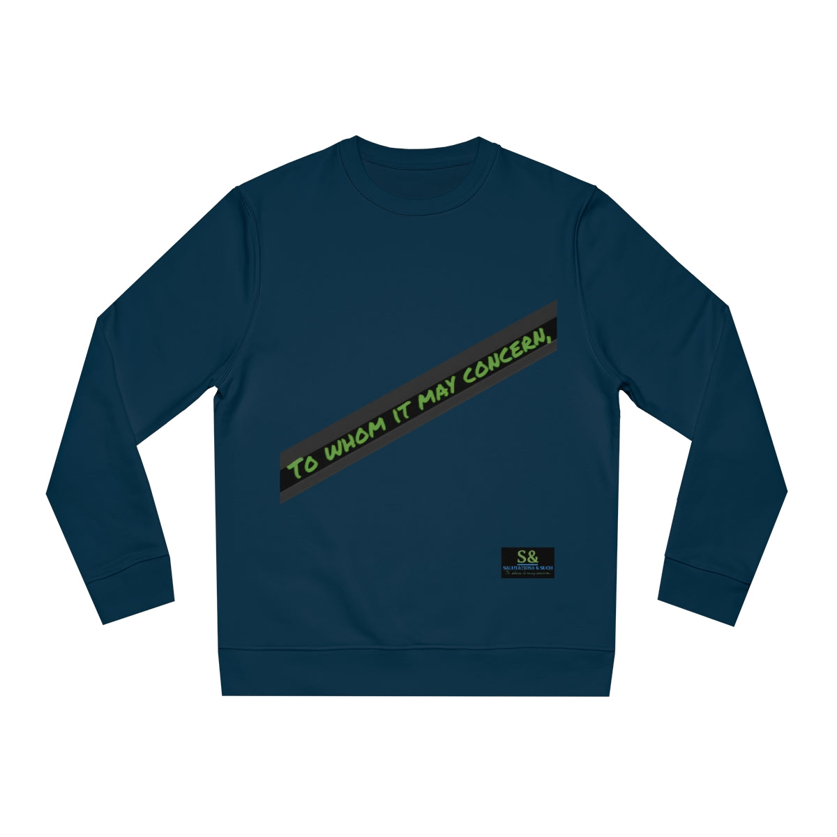 Salutations & Such Varsity Changer Sweatshirt-Midnight Maurader Colorway