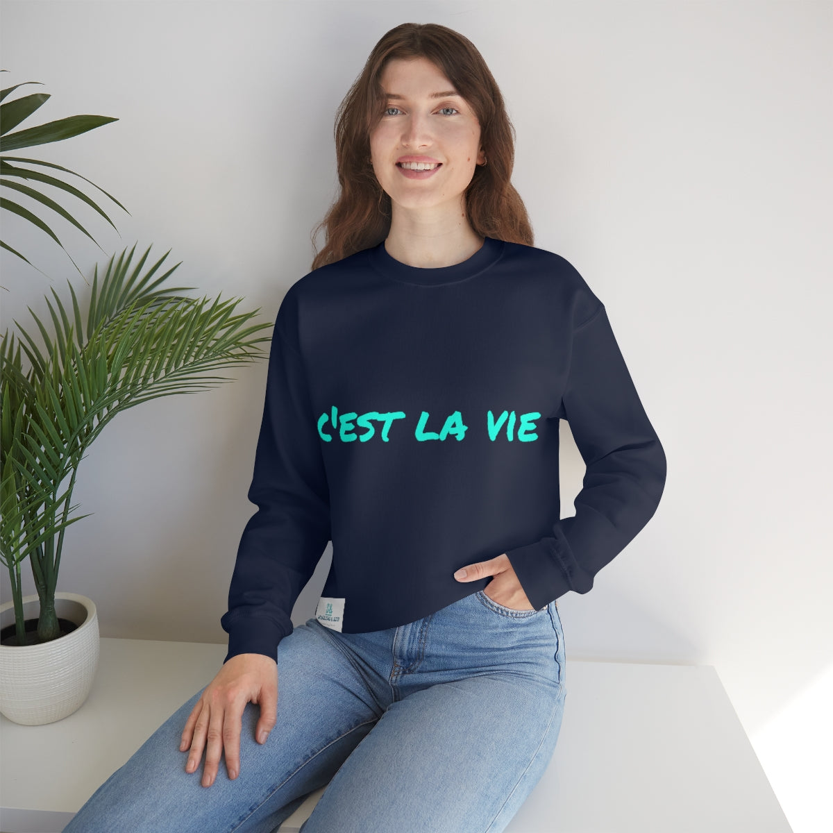 Salutations & Such Crewneck Sweatshirt-C'est La Vie