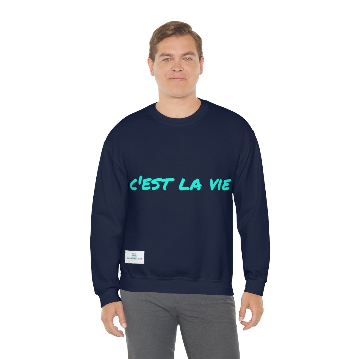 Salutations & Such Crewneck Sweatshirt-C'est La Vie
