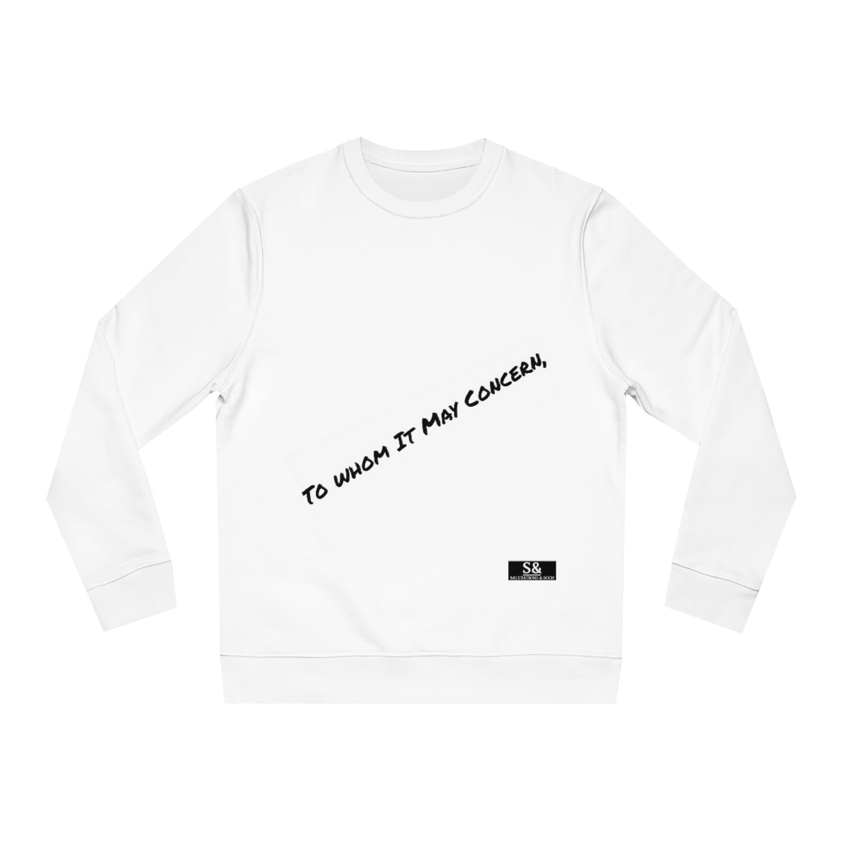 Signiature Salutations & Such Varsity Changer Sweatshirt
