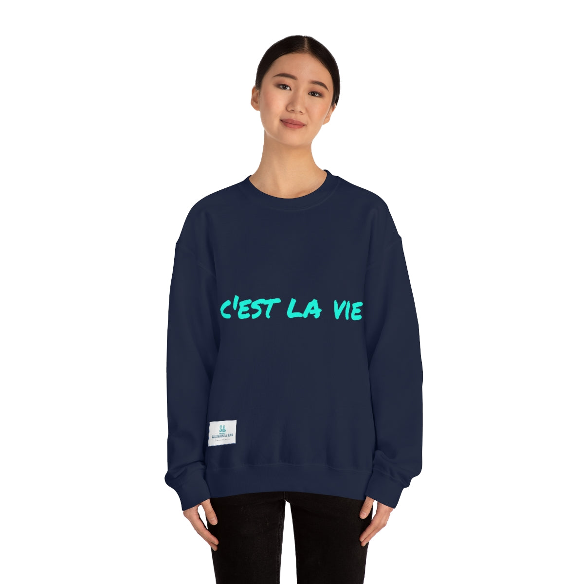 Salutations & Such Crewneck Sweatshirt-C'est La Vie