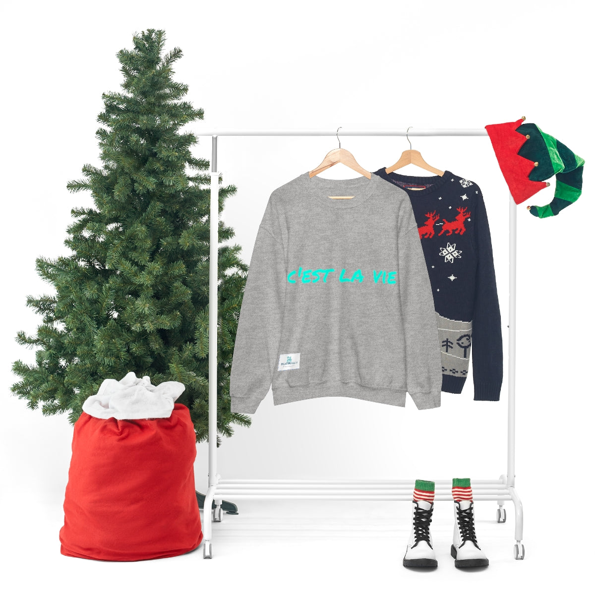 Salutations & Such Crewneck Sweatshirt-C'est La Vie