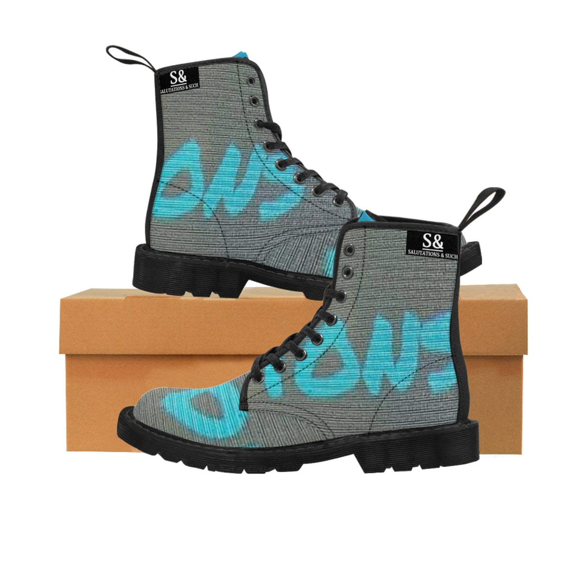 Salutations & Such Canvas Boot