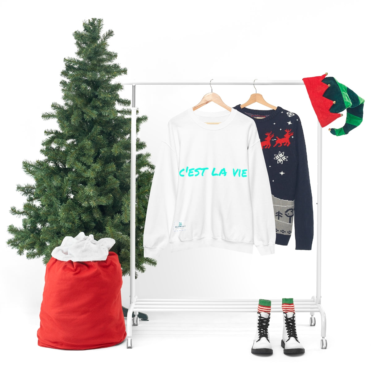 Salutations & Such Crewneck Sweatshirt-C'est La Vie