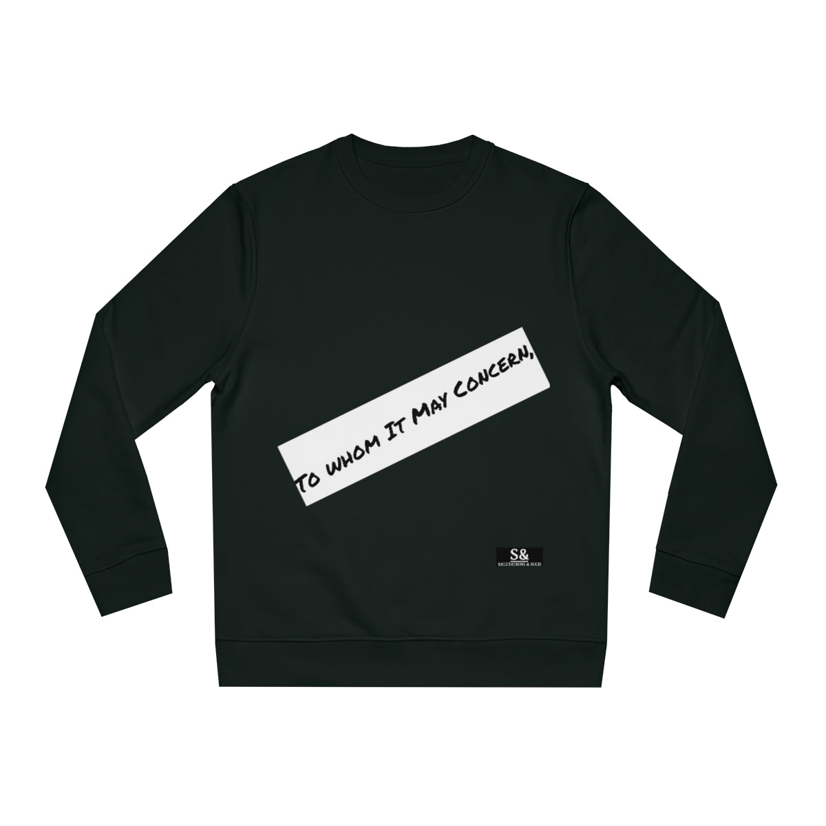 Signiature Salutations & Such Varsity Changer Sweatshirt