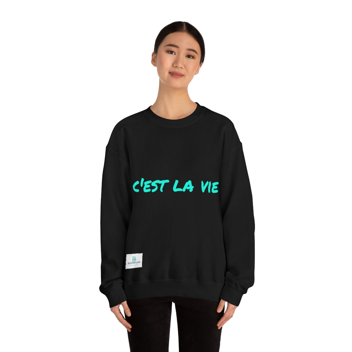 Salutations & Such Crewneck Sweatshirt-C'est La Vie